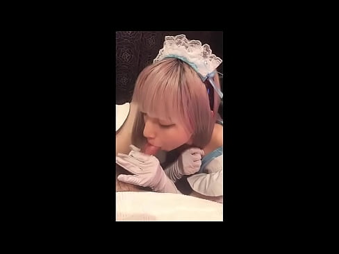 ❤️ Japanese Idol [mayuka], Franse diensmeisie kostuum, deel 1, blowjob en ruk af met lotion Porno vk by ons
